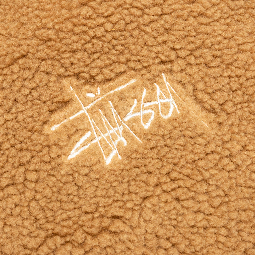 Sherpa Zip Hoodie - Brown