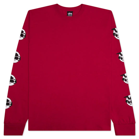 Skateman L/S Tee - Dark Red