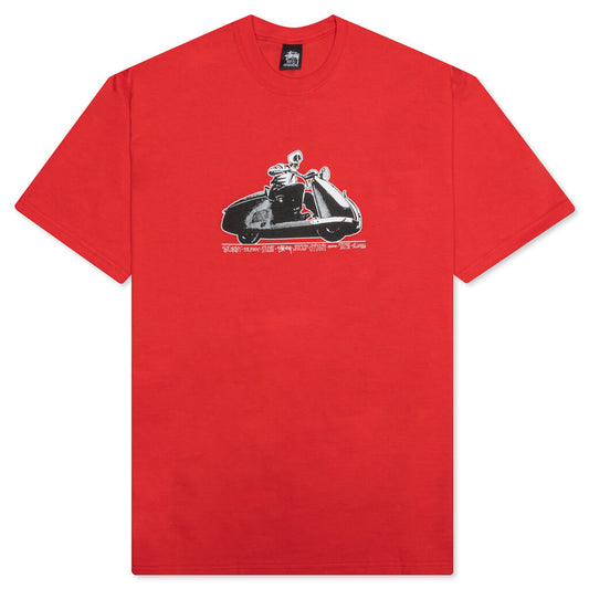 Skull Scooter Tee - Red
