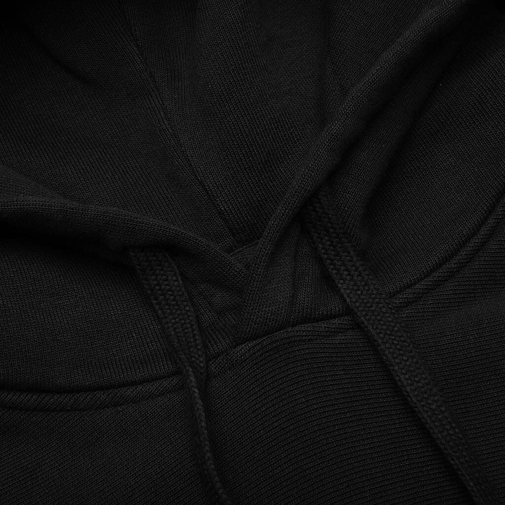Skull & Bones Pigment Dyed Hoodie - Black