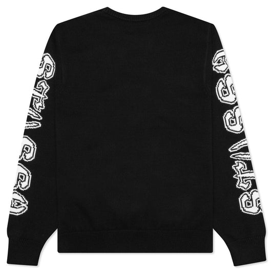 Sleeve Logo Sweater - Black