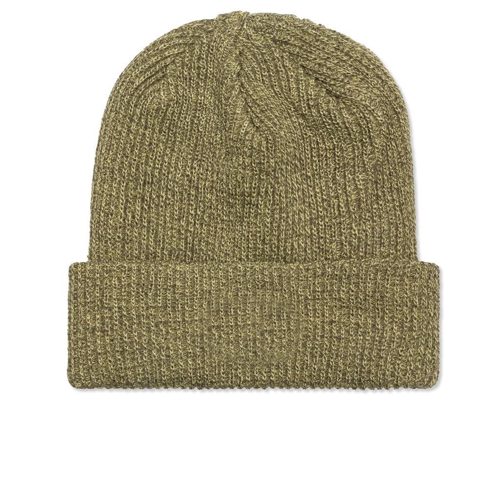 Small Patch Watch Cap Beanie - Olive