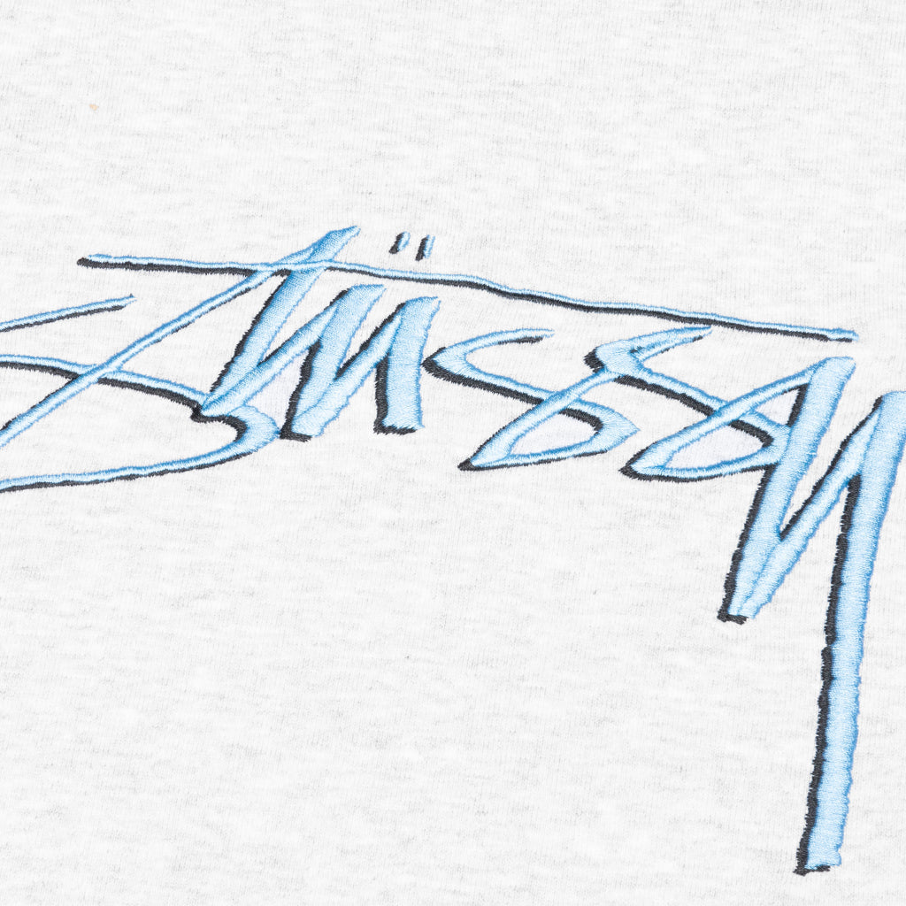 Smooth Stock Embroidered Crew - Ash Heather