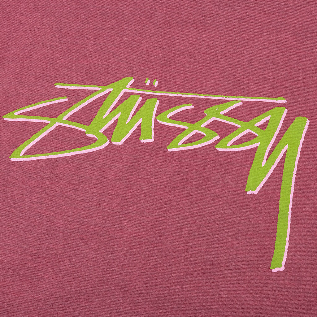 Smooth Stock Pigment Dyed Tee - Wine