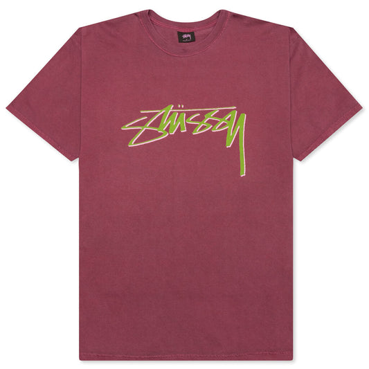 Smooth Stock Pigment Dyed Tee - Wine