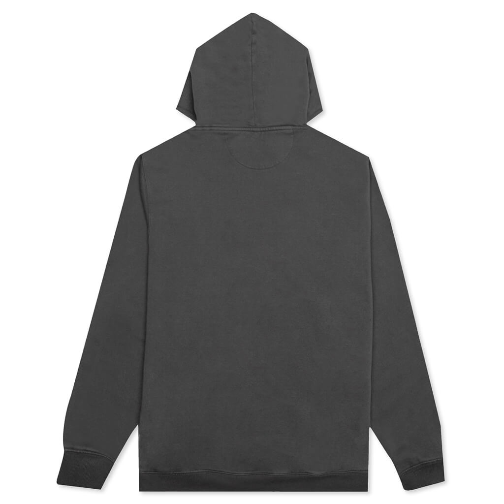 Smooth Stock Printed Hoodie - Black