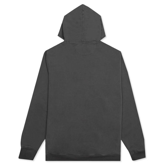 Smooth Stock Printed Hoodie - Black