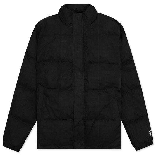 Solid Puffer Jacket - Black