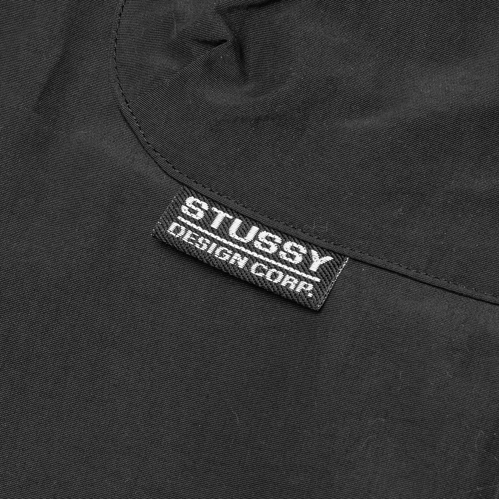 Solid Taped Seam Cargo Pant - Black
