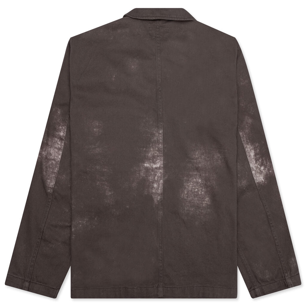 Spotted Bleach Chore Jacket - Brown