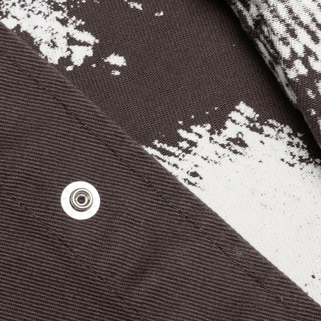 Spotted Bleach Chore Jacket - Brown