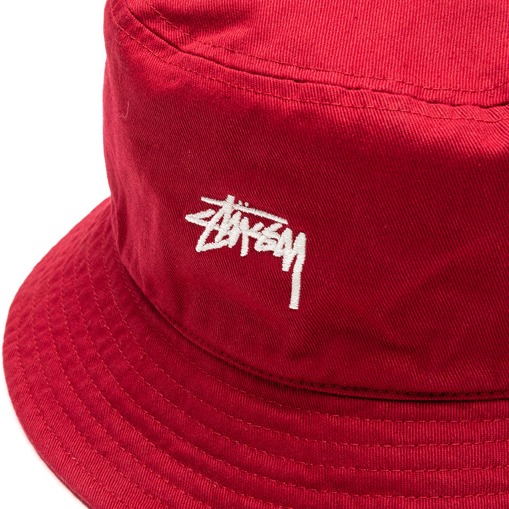 Stock Bucket Hat - Burgundy