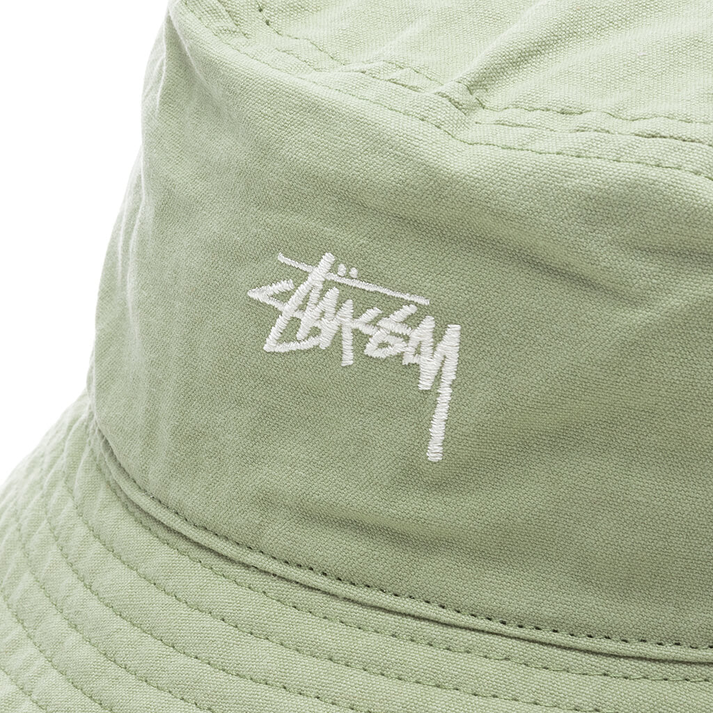 Stock Canvas Bucket Hat - Light Green
