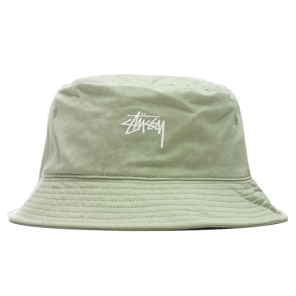 Stock Canvas Bucket Hat - Light Green