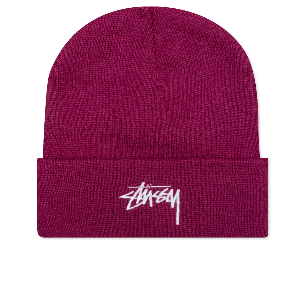 Stock Cuff Beanie - Plum