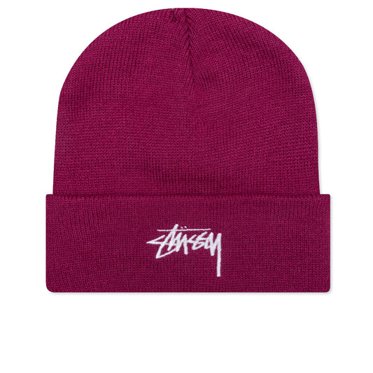 Stock Cuff Beanie - Plum