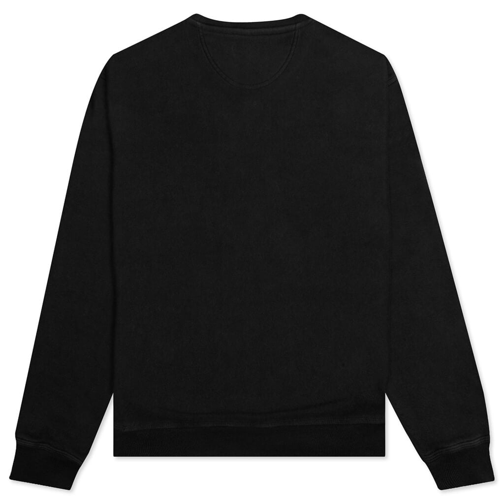 Stock Logo L/S Crew - Black