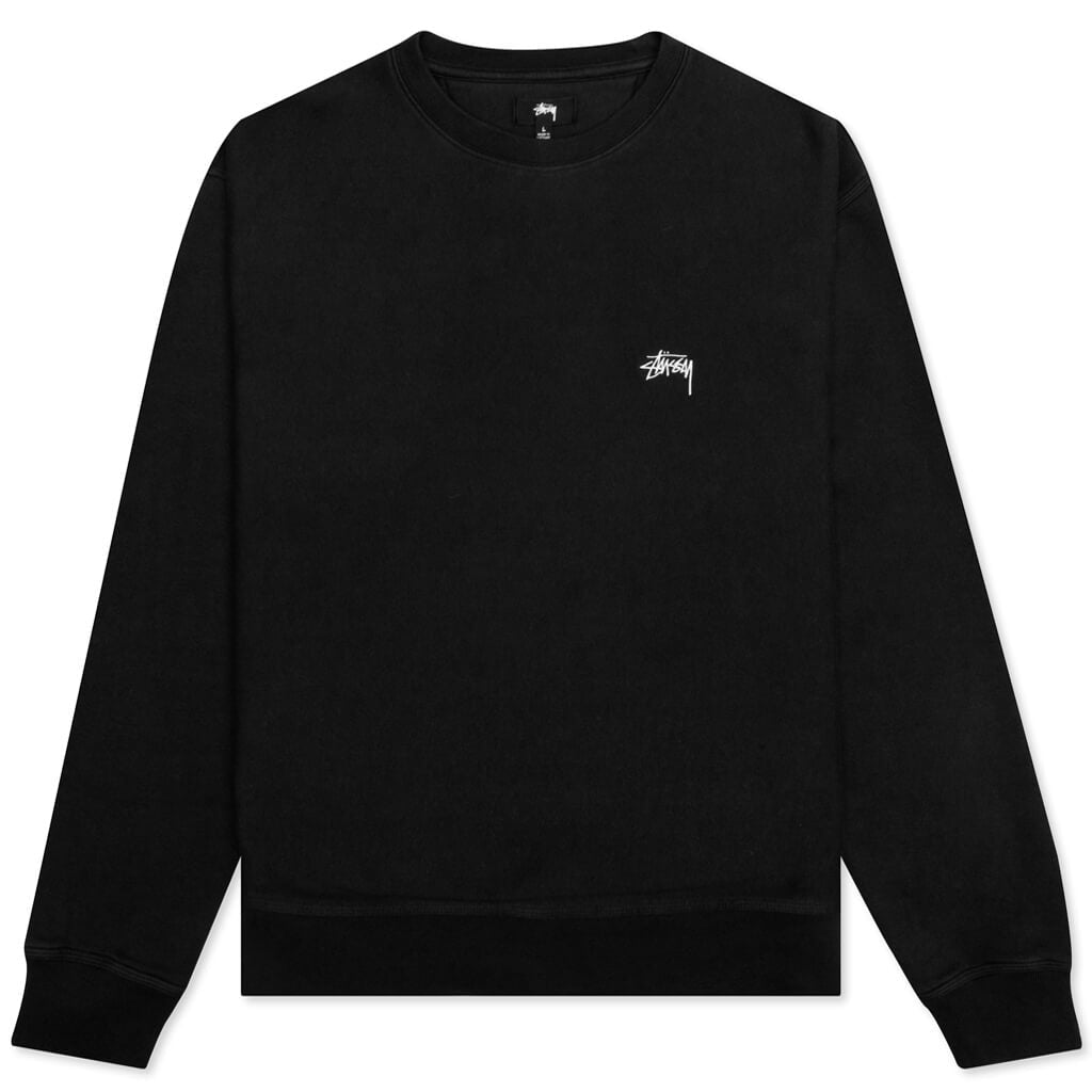 Stock Logo L/S Crew - Black