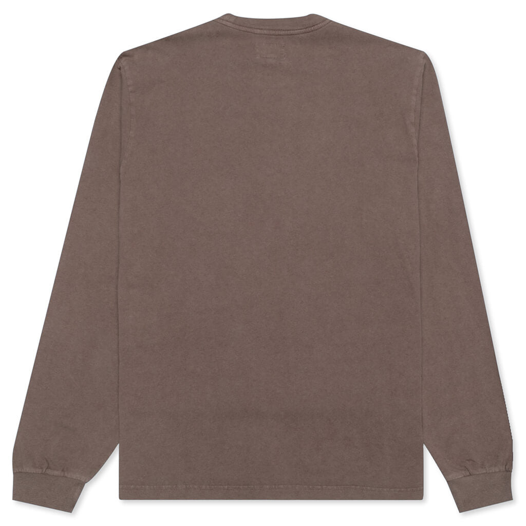 Stock Logo L/S Crew - Brown