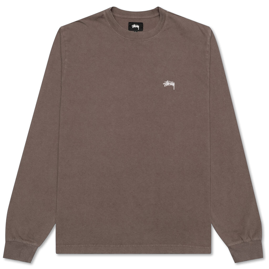 Stock Logo L/S Crew - Brown