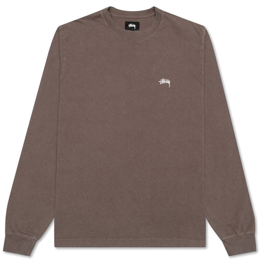Stock Logo L/S Crew - Brown