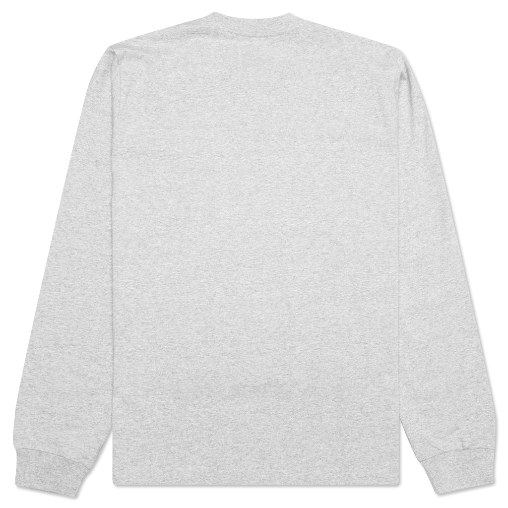 Stock Logo L/S Crew - Grey Heather