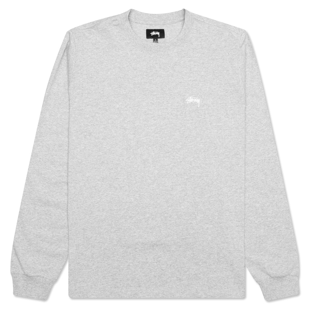 Stock Logo L/S Crew - Grey Heather