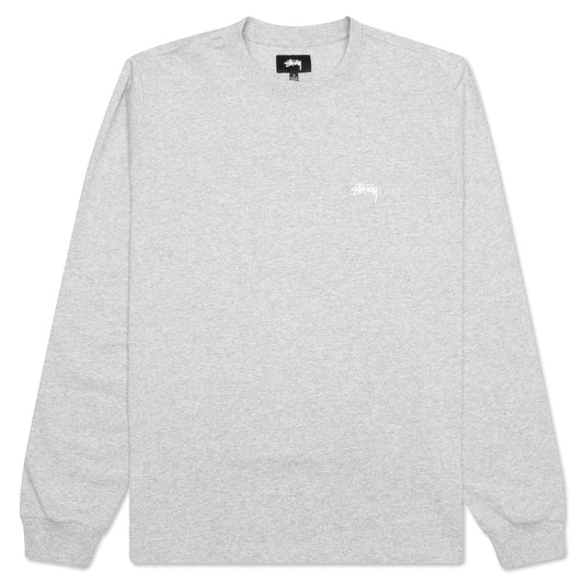 Stock Logo L/S Crew - Grey Heather