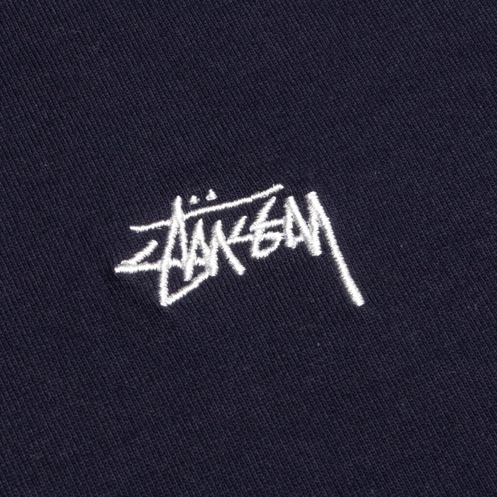 Stock Logo L/S Crew - Navy
