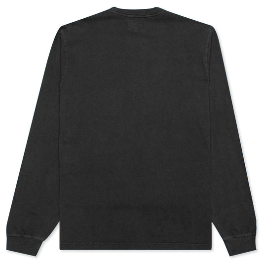 Stock Logo L/S Crew - Black