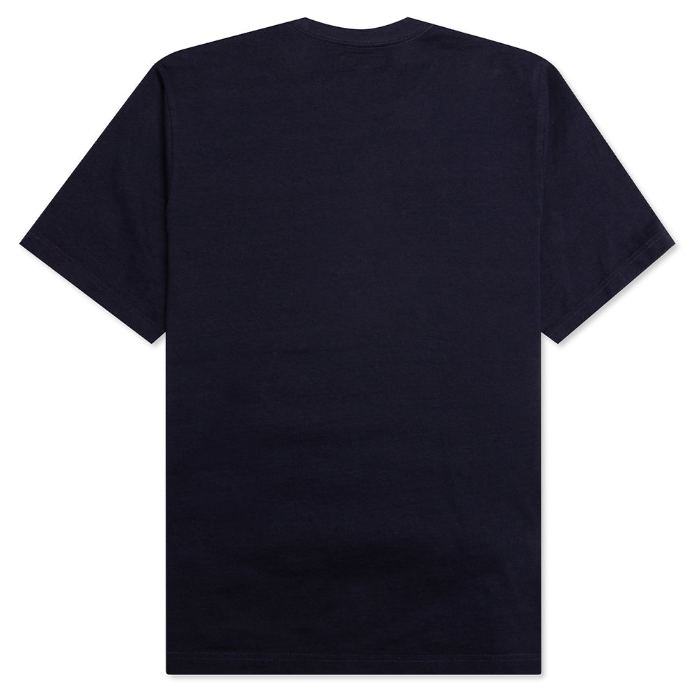 Stock Logo S/S Crew - Navy