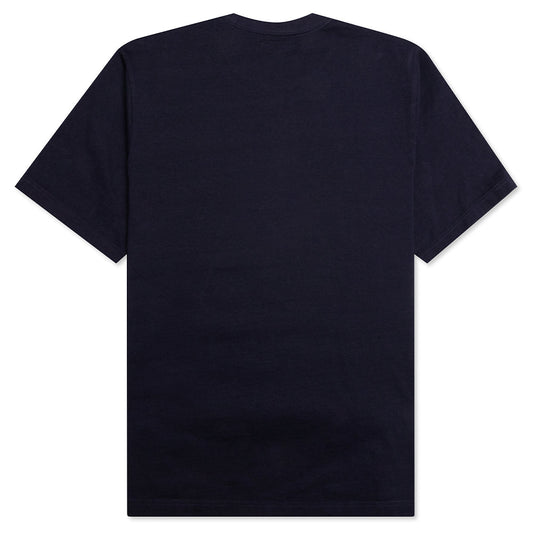 Stock Logo S/S Crew - Navy
