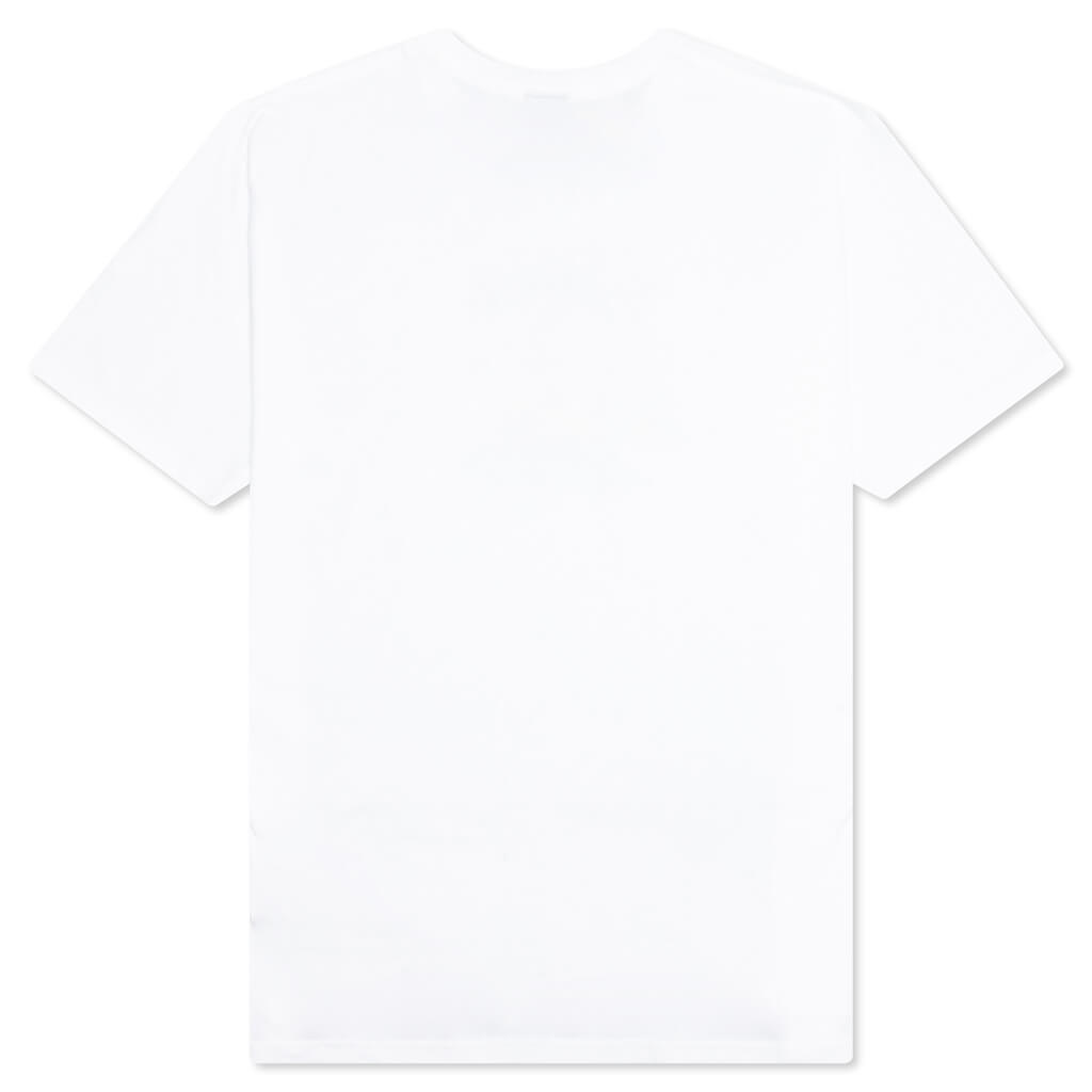 Stock Logo S/S Crew - White