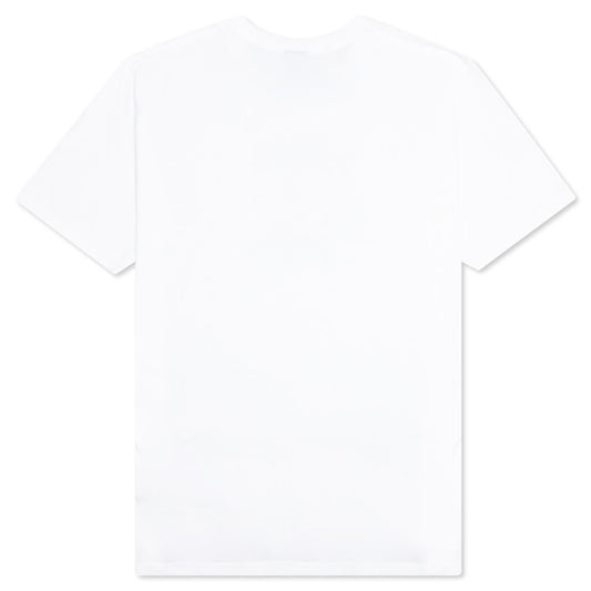 Stock Logo S/S Crew - White