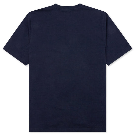 Stock Logo S/S Pocket Crew - Navy