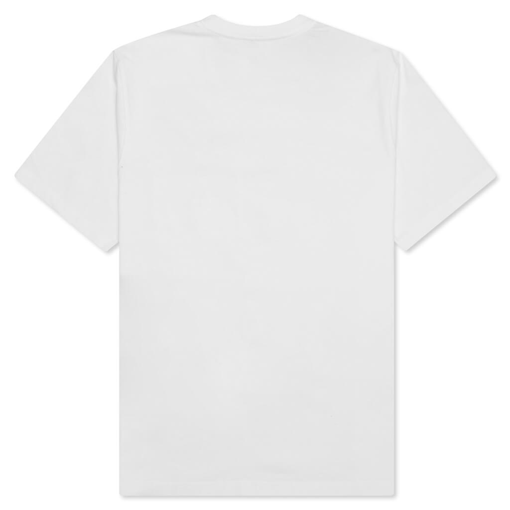 Stock Logo S/S Pocket Crew - White