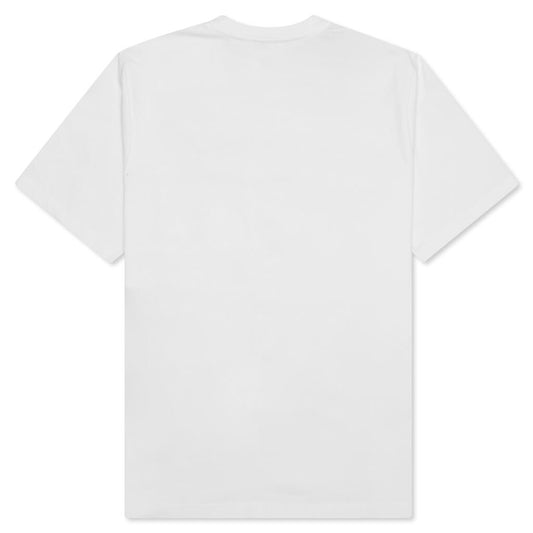 Stock Logo S/S Pocket Crew - White