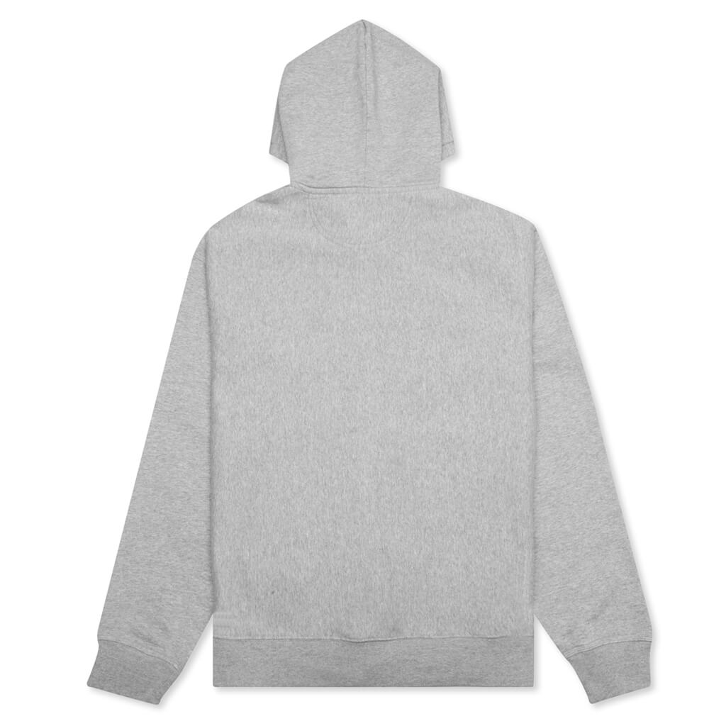 Stock Logo Zipper Hoodie - Grey Heather