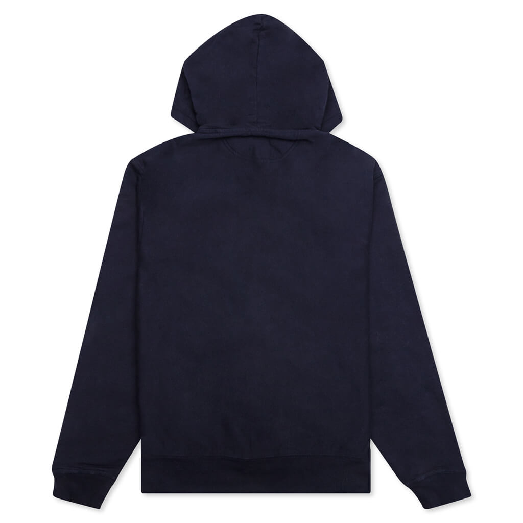 Stock Logo Zipper Hoodie - Navy