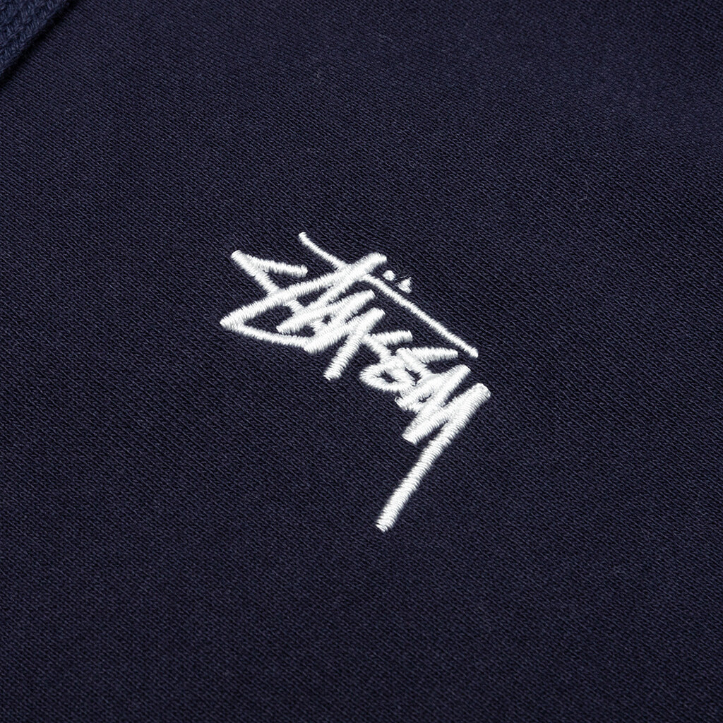 Stock Logo Zipper Hoodie - Navy