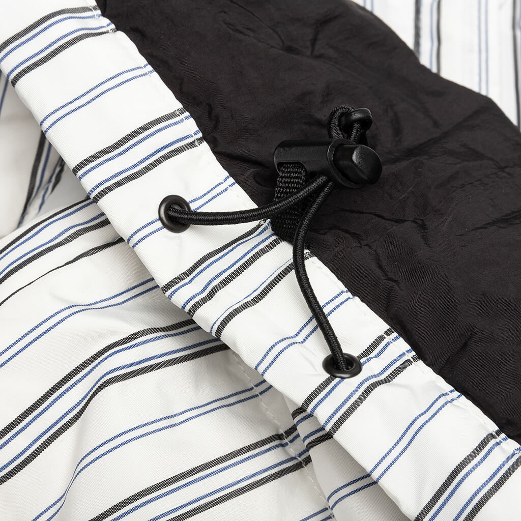 Stripe Down Puffer Jacket - Bone