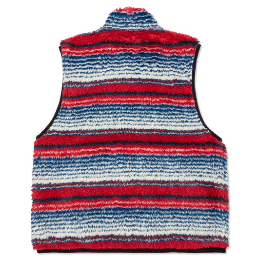 Striped Sherpa Vest - Multi