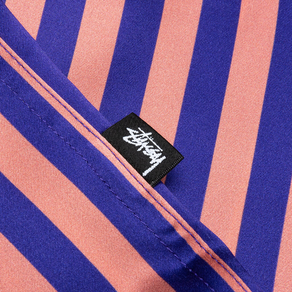 Striped Silk Shirt - Blue