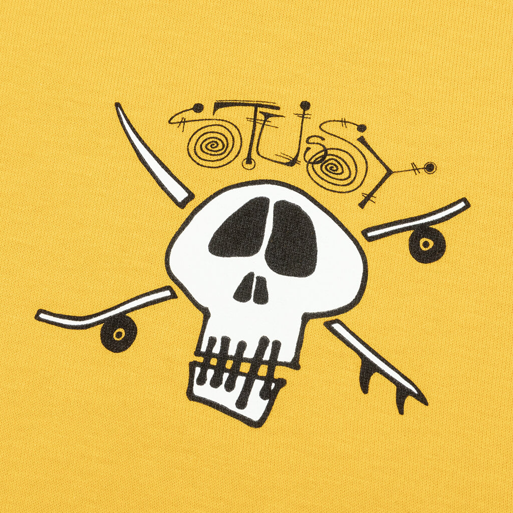 Surf Skate Skull Tee - Honey