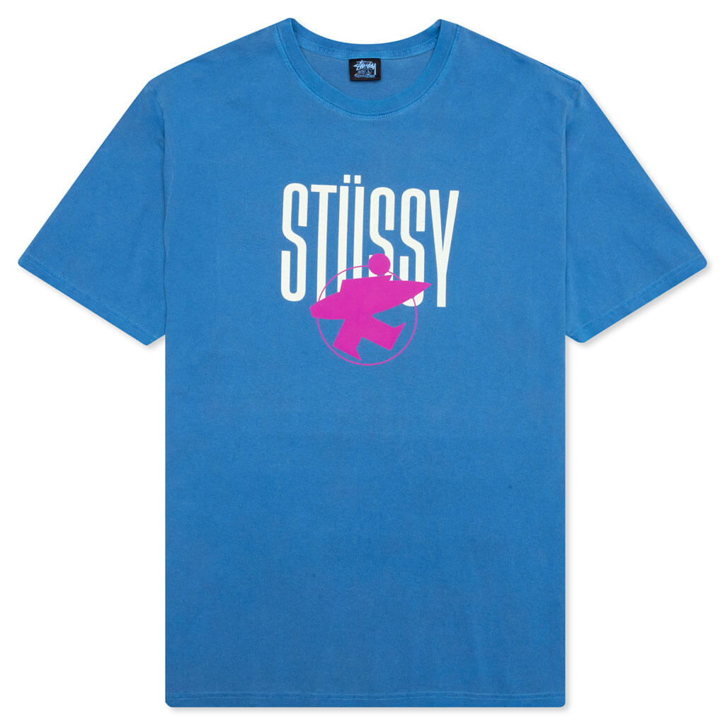 Surfman Pig Dyed Tee - Blue