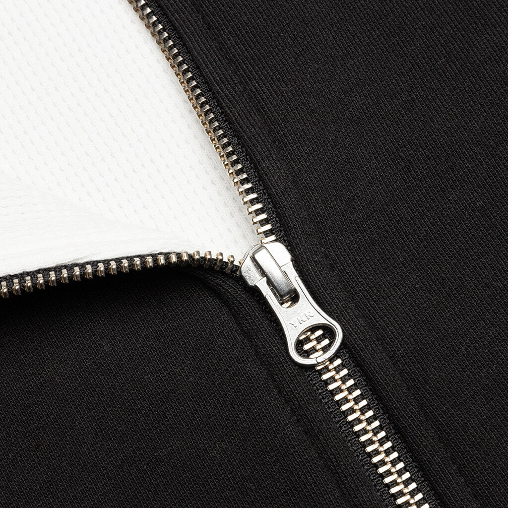 Thermal Zip Hoodie - Black