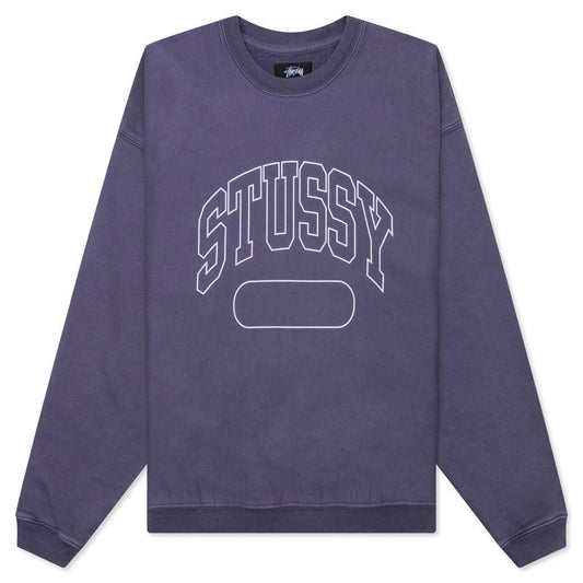 Varsity Oversized Crew - Washed Blue