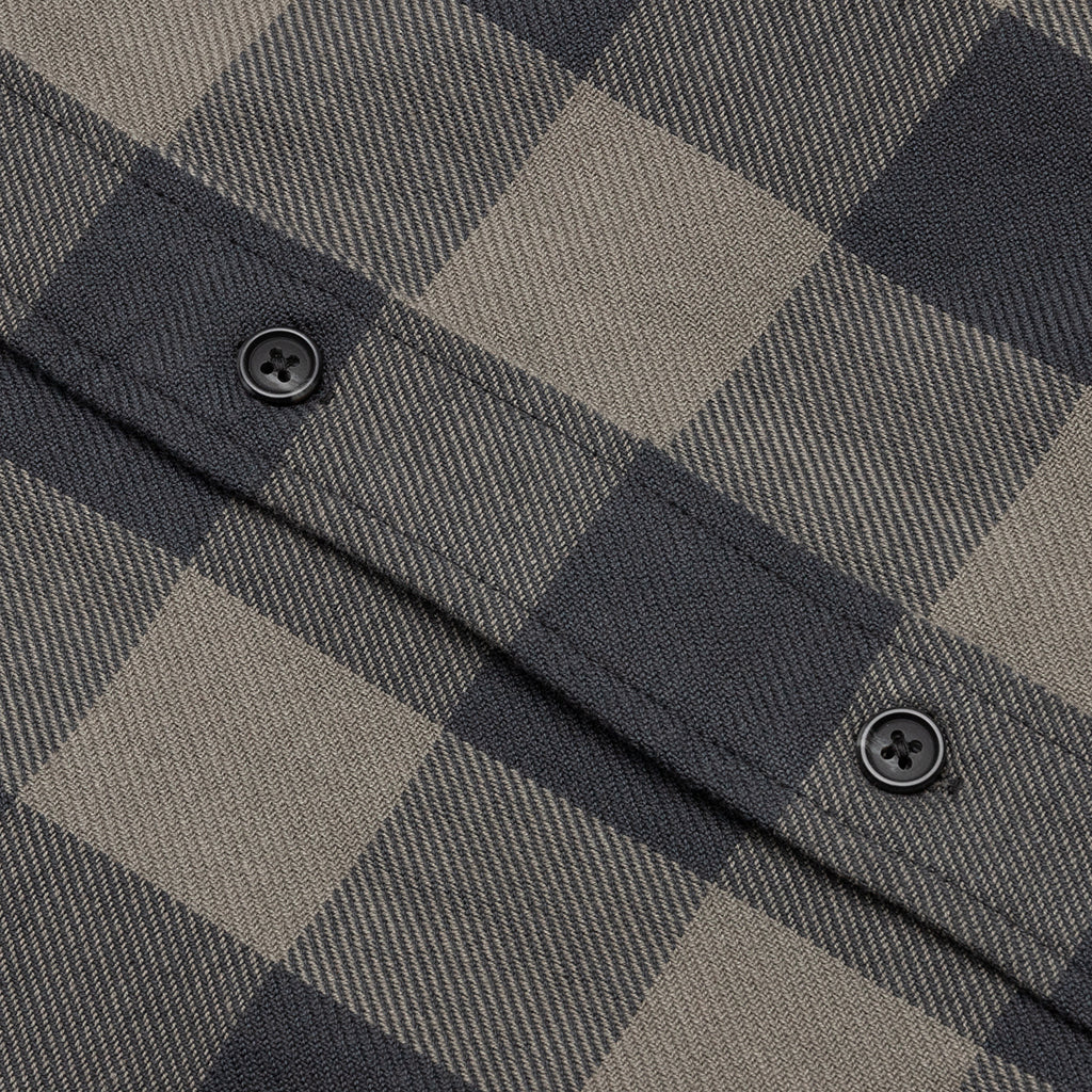 Venice Plaid L/S Shirt - Charcoal
