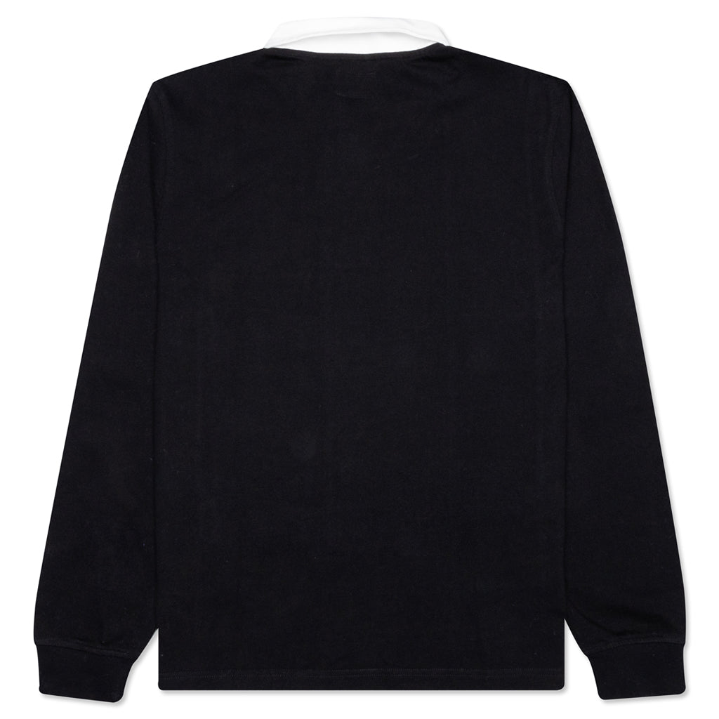 Vert Stripe L/S Rugby - Black