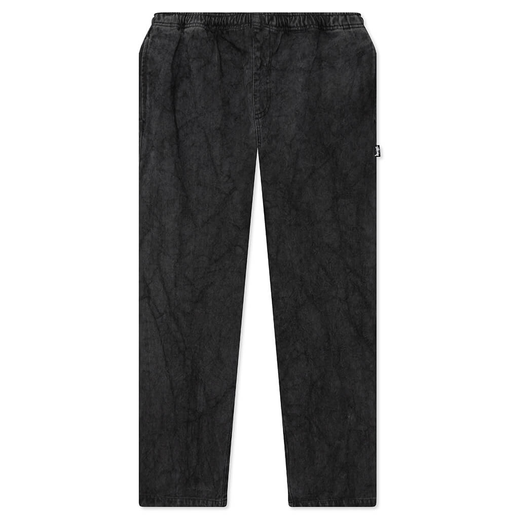 Washed Canvas Beach Pant - Black